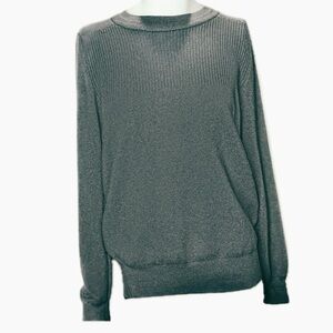 🧶🌿‎ INDUSTRY Women’s Ribbed Knit Crewneck Sage Green Sweater l Fits Sz M